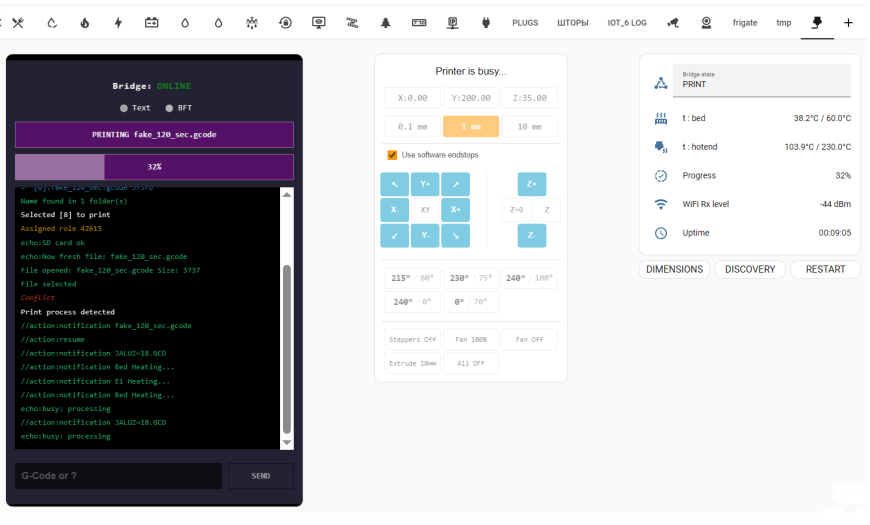 Еще раз про WiFi, или ESP3D 