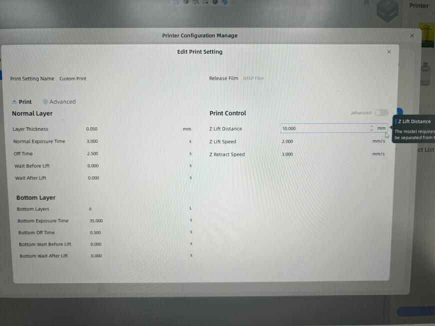 Модель прилипает к пленке на фотополимерном 3д принтере
