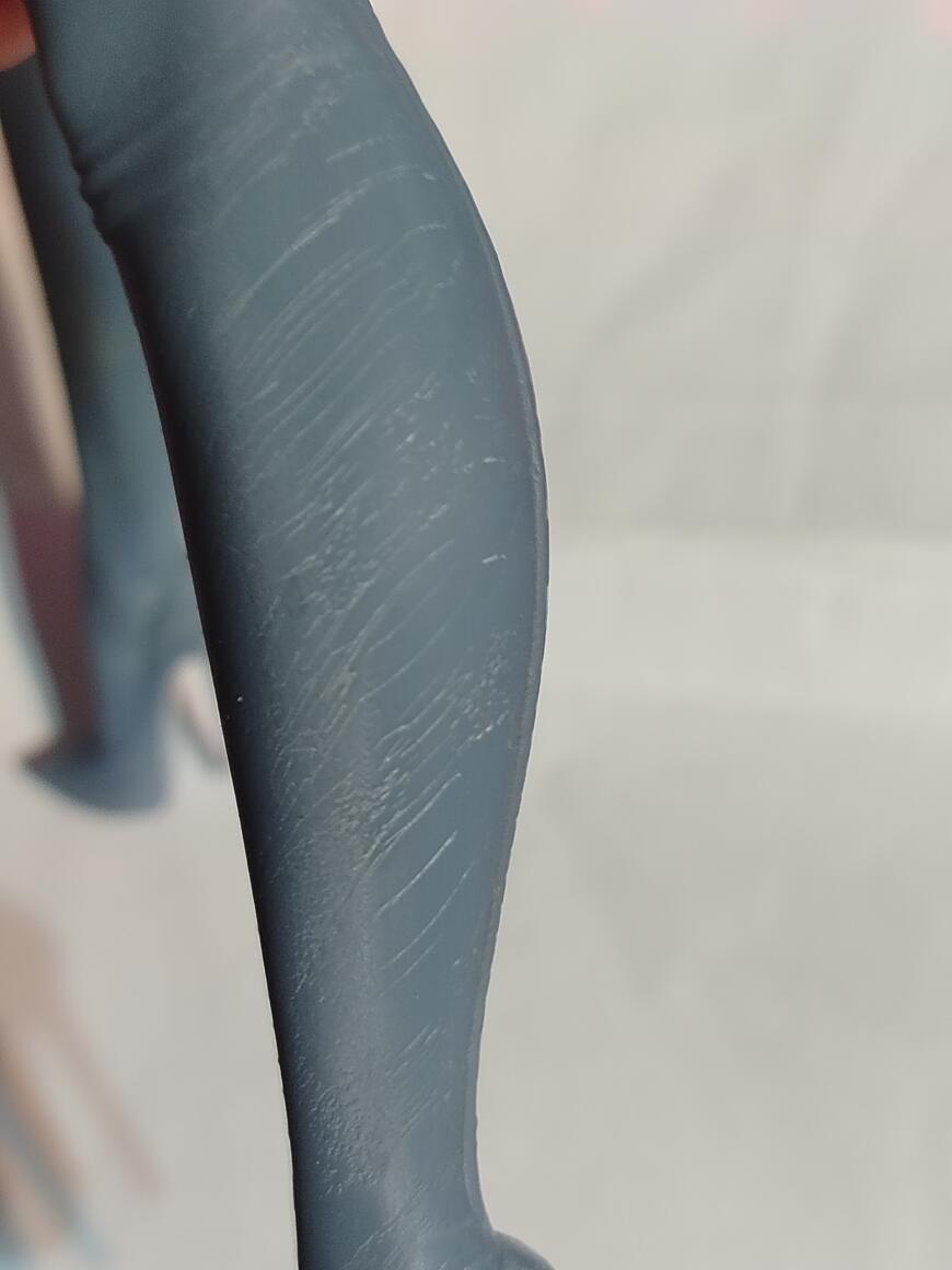 Полосы на фотополимерной модели.