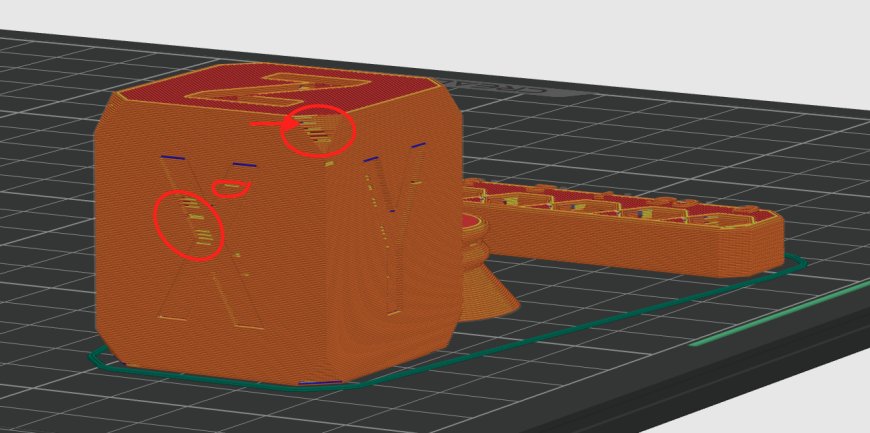 Пропуски в слоях при нарезке в Orca slicer
