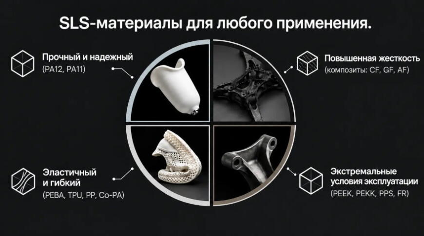 Руководство по материалам для SLS 3D-печати от TPM3D — PA11, PA12, CF, GF, PEEK и другим