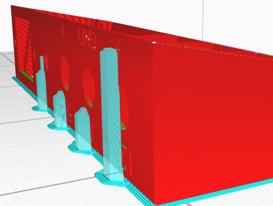 Бестолковые поддержки в cura Бестолковые поддержки в cura