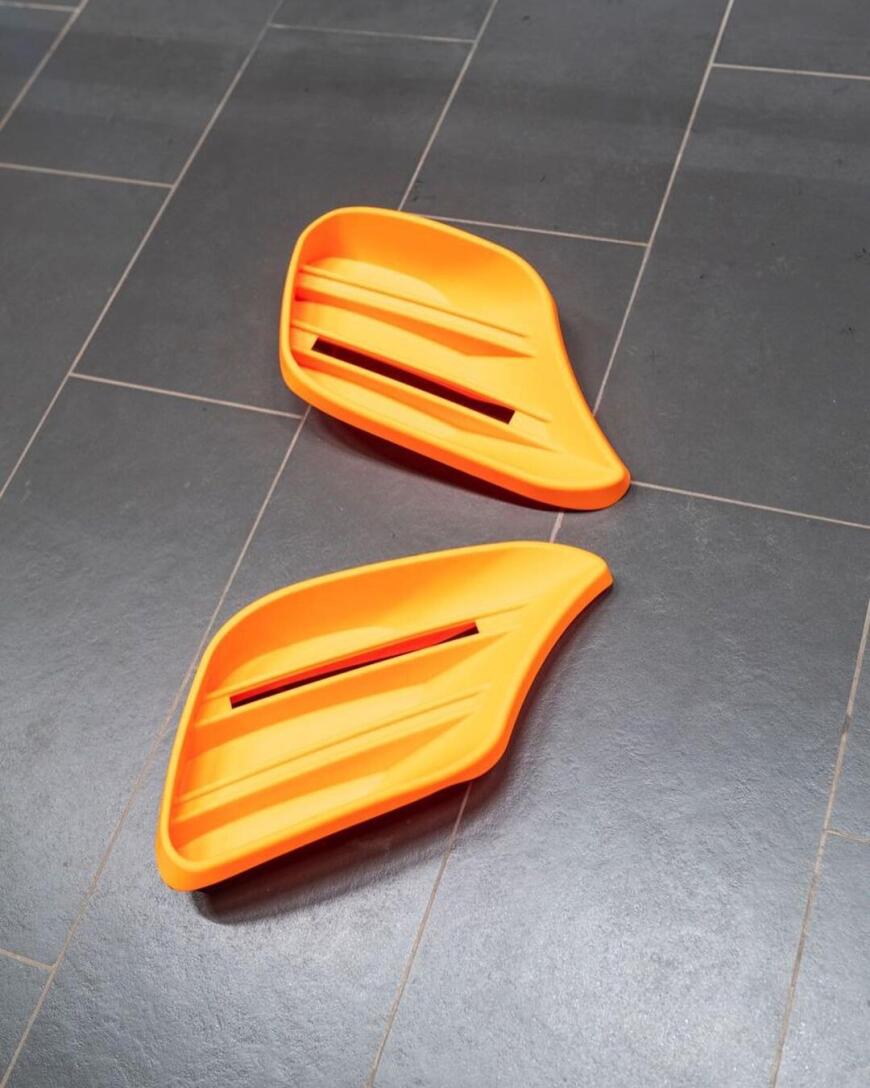 Напечатанные накладки в бампер Mercedes-Benz W223 BOX3D