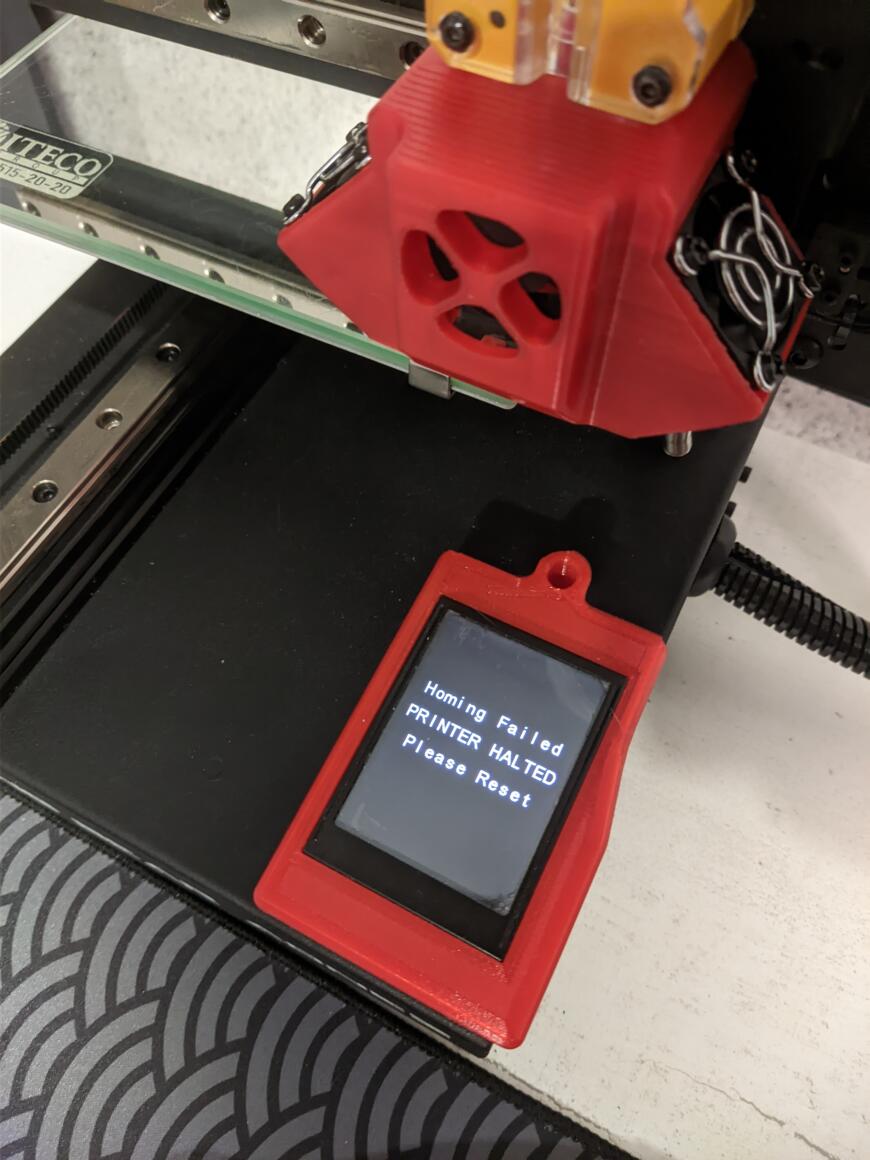 Ошибка Homing failed PRINTER HALTED Please reset