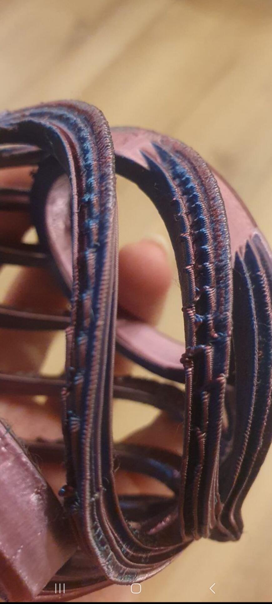 Дефект печати навесаний PlA Silk