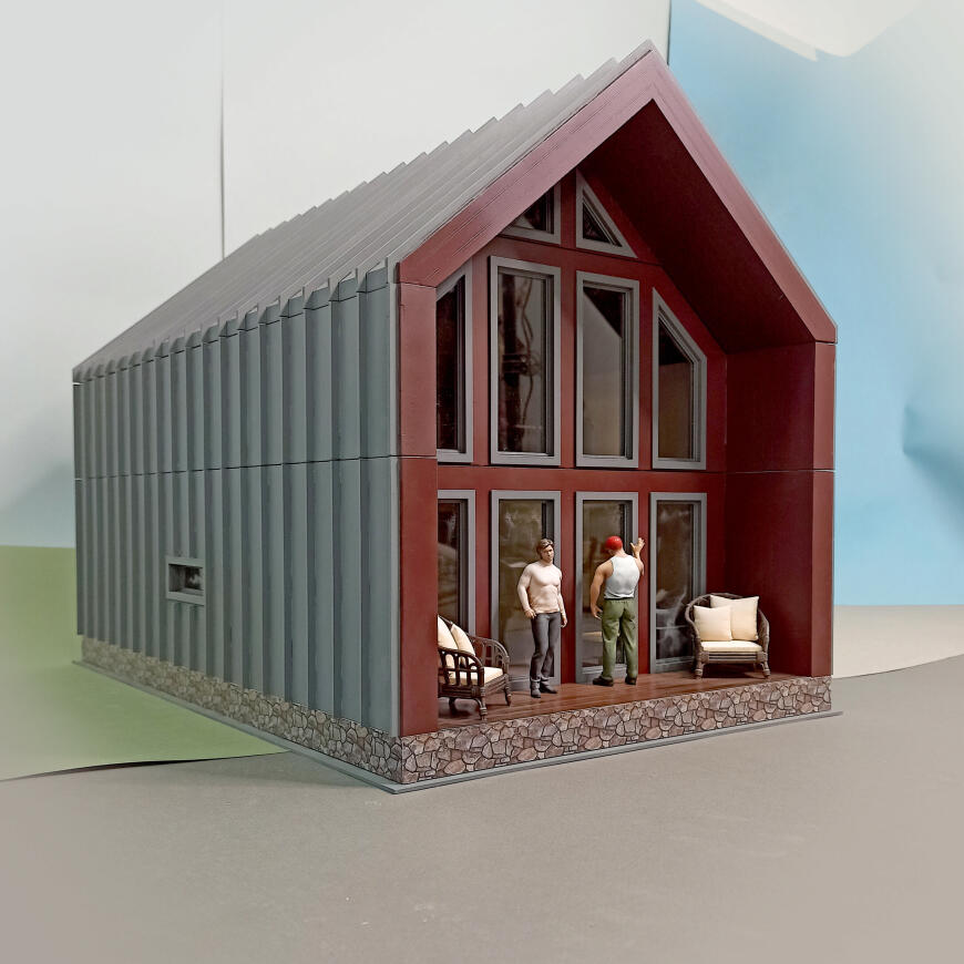 Макет коттеджа.