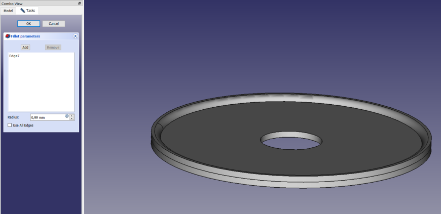 FreeCAD - ломаются скругления (fillet) при выгрузке в STL