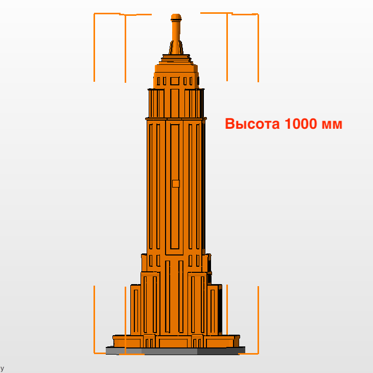 Печать на 3d принтере башен Chrysler и Empire State Building Печать на 3d принтере башен Chrysler и Empire State Building