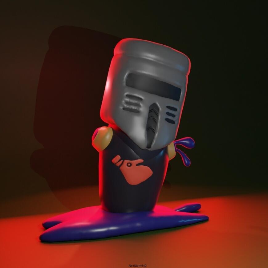 Печенька Чёрный Рыцарь 3D