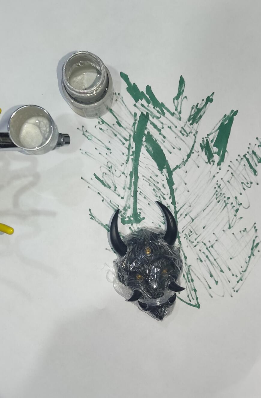 Японская маска из фотополимера. Японская маска из фотополимера.