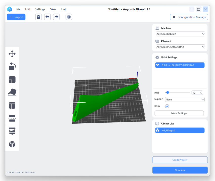 Отзеркалить крыло самолета.