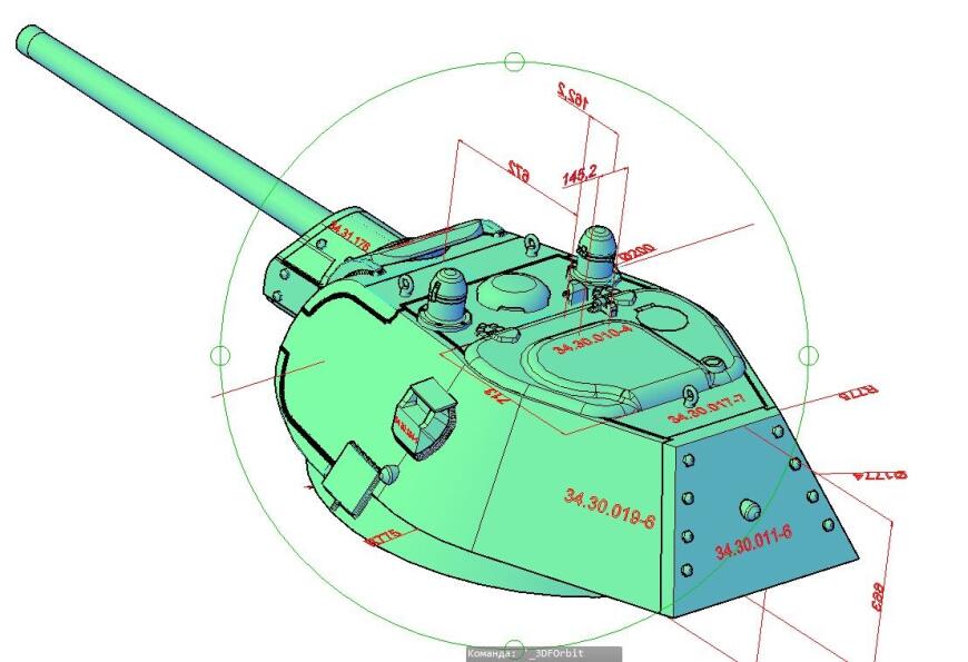 Последняя серийная модификация сварной башни танка Т-34 разработанная на заводе № 183.