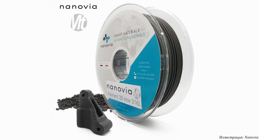 Nanovia предлагает материалы для 3D-печати металлических и керамических заготовок