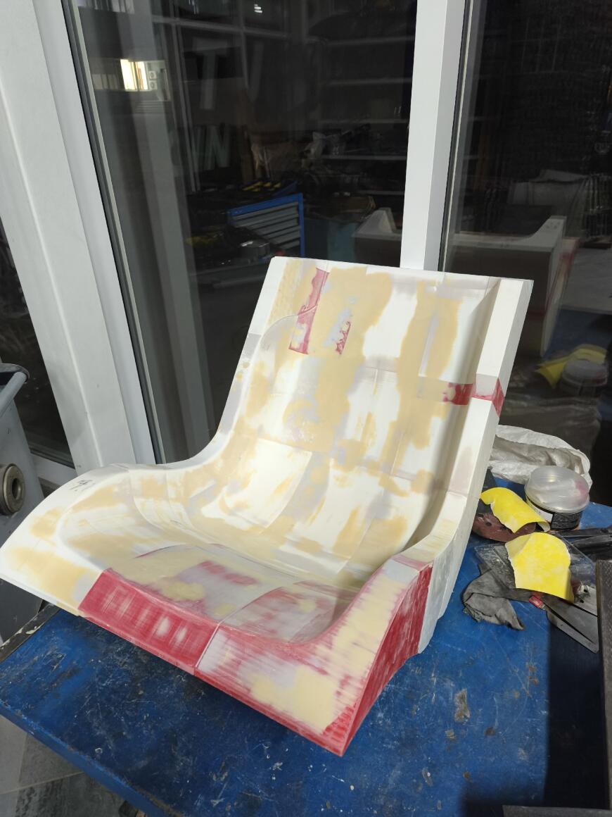 Пластиковая мастер-модель для карбонового сиденья