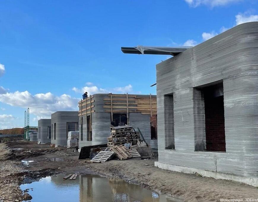 В Татарстане строят поселок с 3D-печатными домами