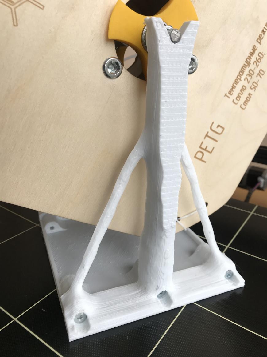 Подставка под огромную катушку и генеративный дизайн Подставка под огромную катушку и генеративный дизайн