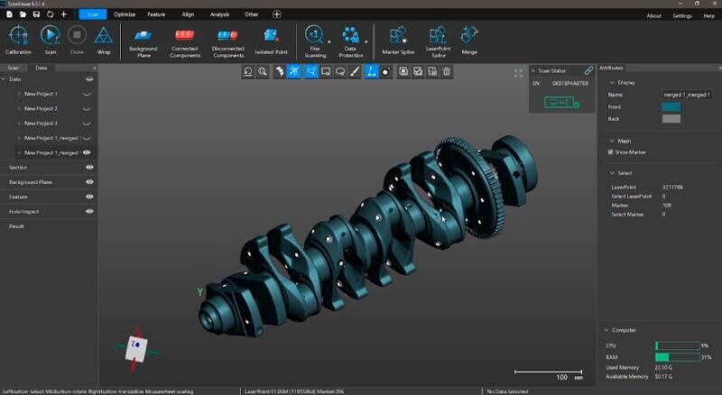Обзор AmTech Kscan Magic магия 3D сканирования!