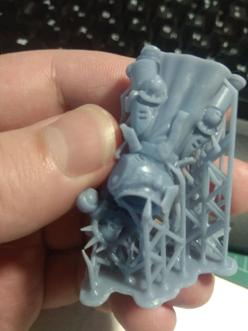 Anycubic Photon не пропечатываются поддержки до конца