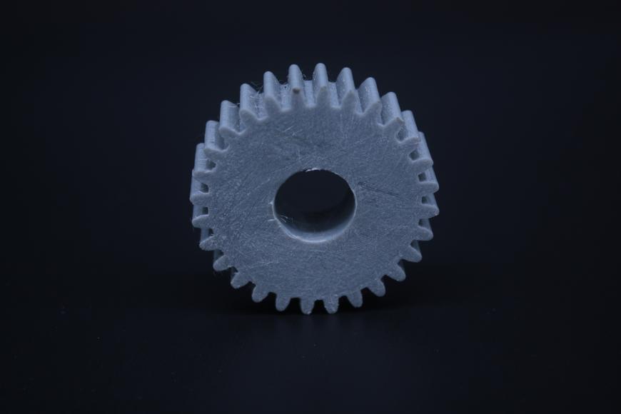 Выполняли заказ на изготовление шестеренки на механизм из пластика PETG