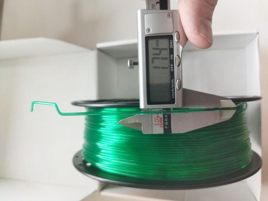 Печальный зеленый полупрозрачный PETG+ от LIDER 3D (акция 