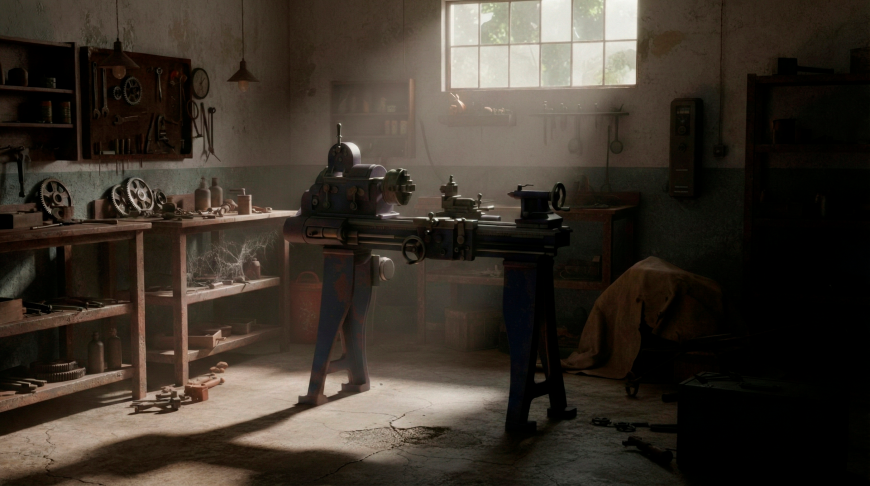 Модель токарного станка Leblond Regal 10 для 3Д Печати