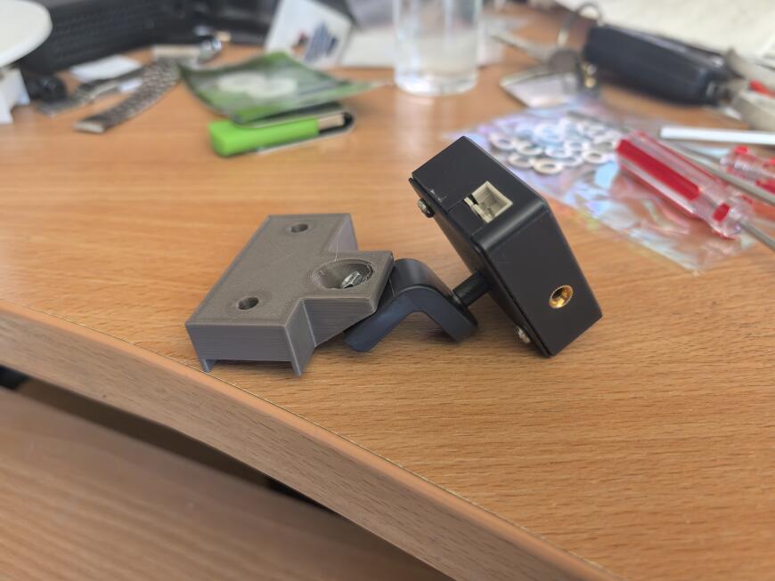 Горизонтальное расположение катушки с филаментом