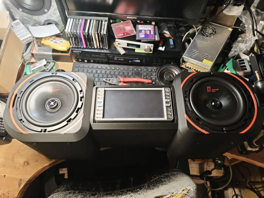 Магнитофончик на 2din минидисковой магнитоле