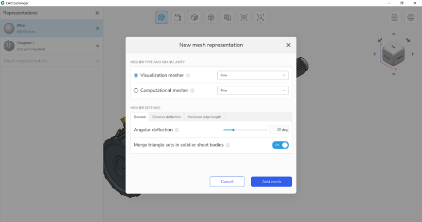 CAD Exchanger 3.11.0: новый интерфейс, личный кабинет и экспорт 2D-чертежей в DXF