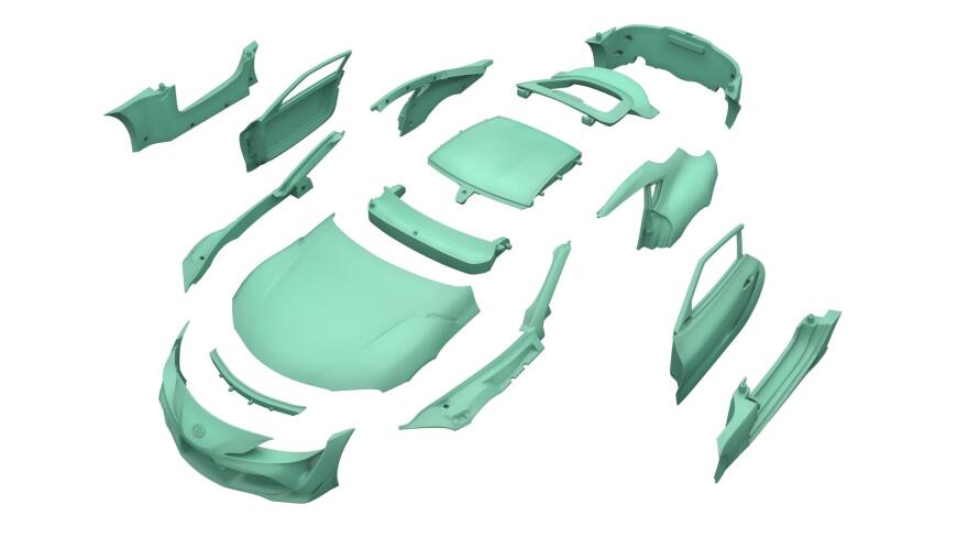 Печать сборной модели Toyota GR Supra A90  в масштабе 1-10 Часть 4 , Финальный результат