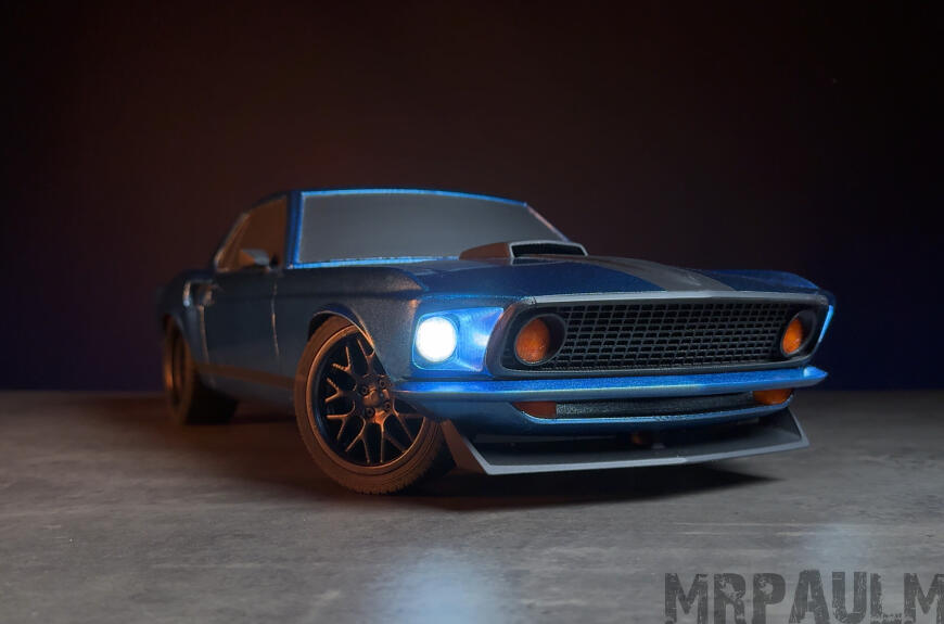 RC модель Ford Mustang 1969 на 3D принтере