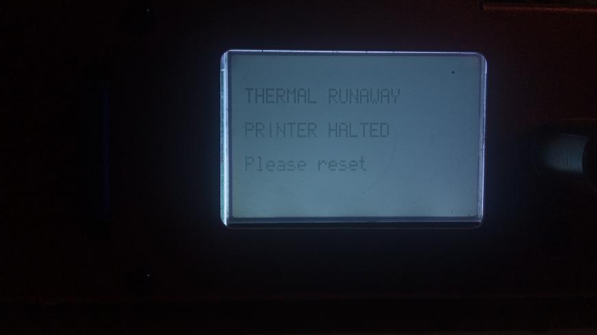 Thermenal Runaway Printer Halted - подскажите!!!
