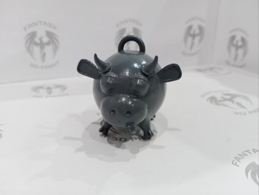 Коровка - ёлочный шарик