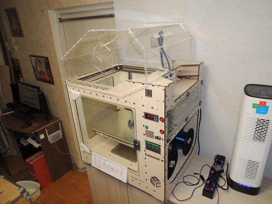 -3DP-BCoreXY- широкоформатный принтер под тяжелую печать. Lerdge K и термокамера
