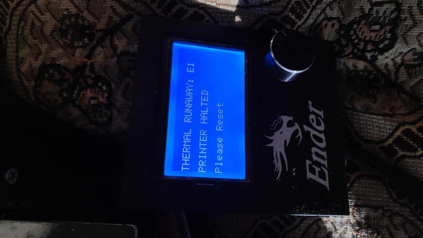 Ошибка при включении принтера Ender 3 pro Ошибка при включении принтера Ender 3 pro