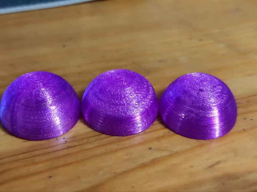 Дефект печати полусферы из TPU