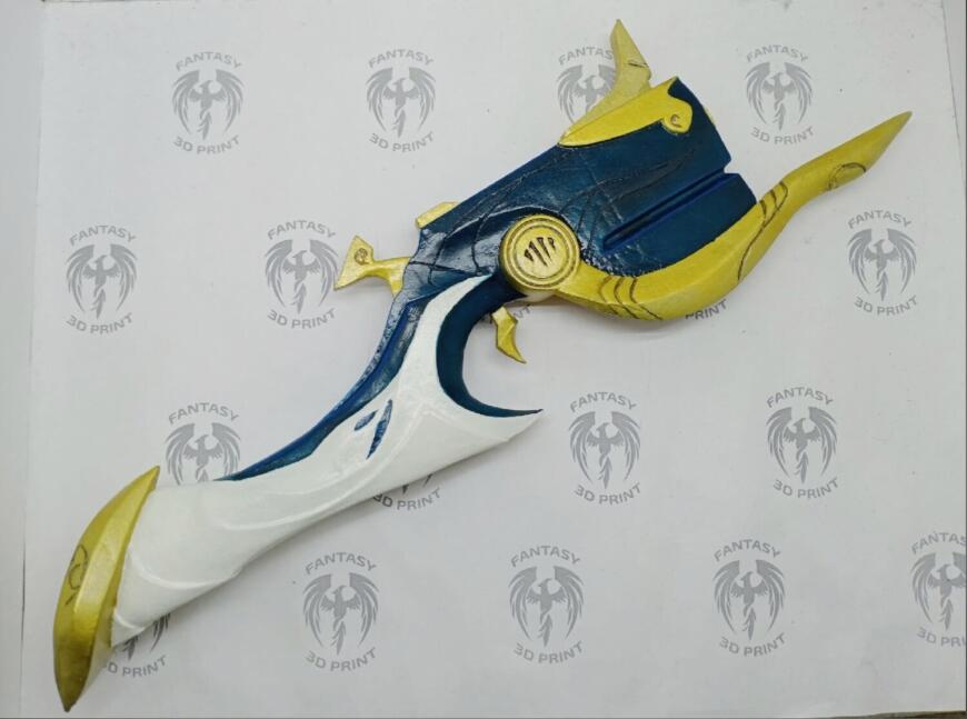 Пистолет Шепот героя Jhin из Лиги Легенд