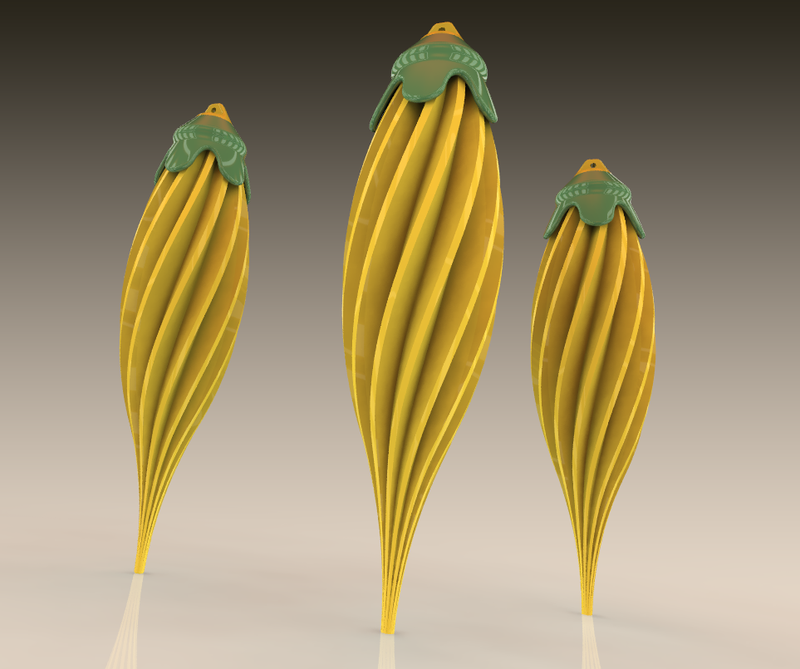 Ёлочная игрушка ( Vase Mode)