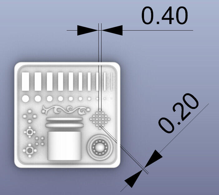 Мини тестовая модель для полимерника