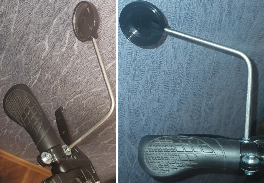 Набор для крепления зеркала (50 мм) на электросамокат (скутер, велосипед) с диаметром крепления 22 мм