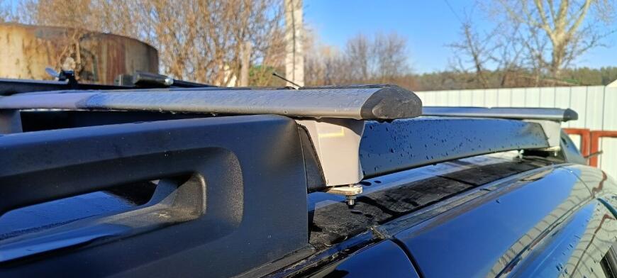 Крепление поперечин на Duster Крепление поперечин на Duster