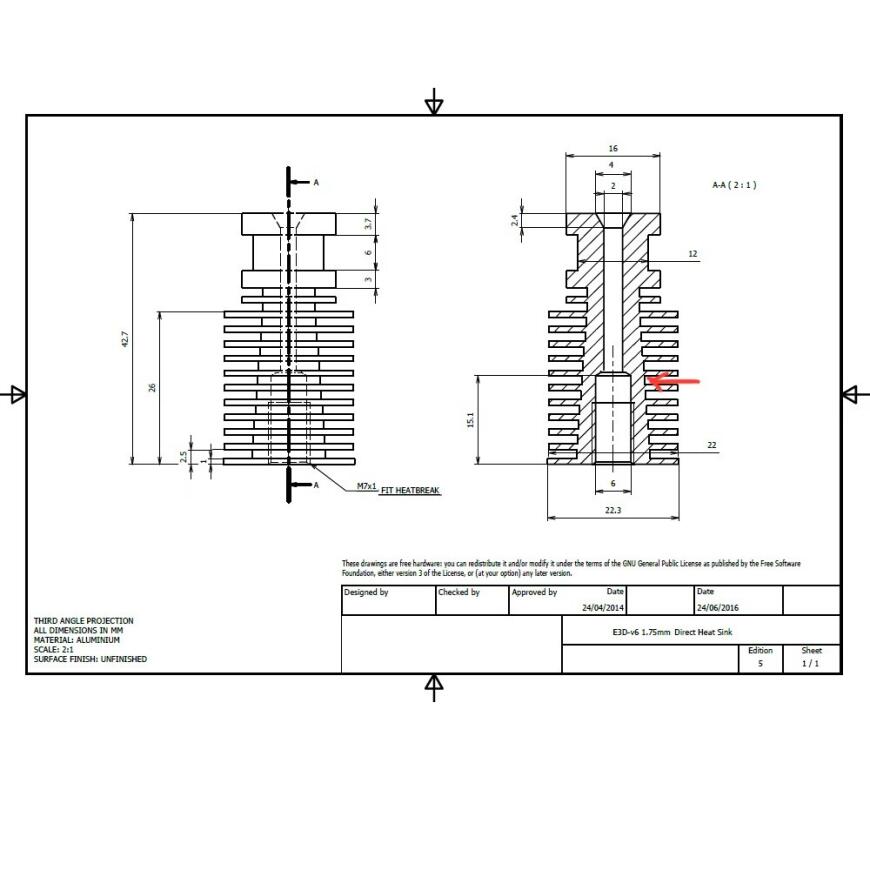 Совместимость радиатора и термобарьера хотенда e3d v6