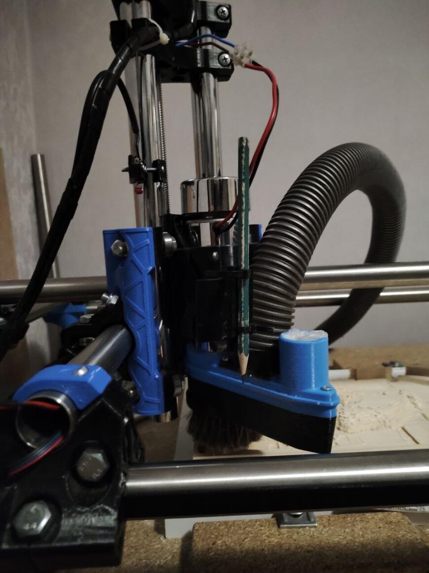 Циклон+ мангалдуй = отсос стружки mpcnc