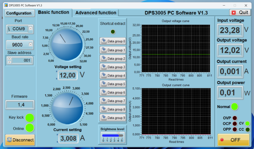 Лабораторный регулируемый блок питания на базе DPS3005