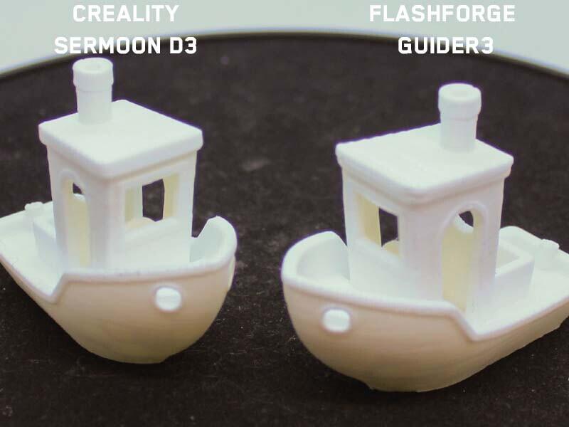 Creality Sermoon D3 против FlashForge Guider 3 сравнение профессиональных FDM 3D принтеров
