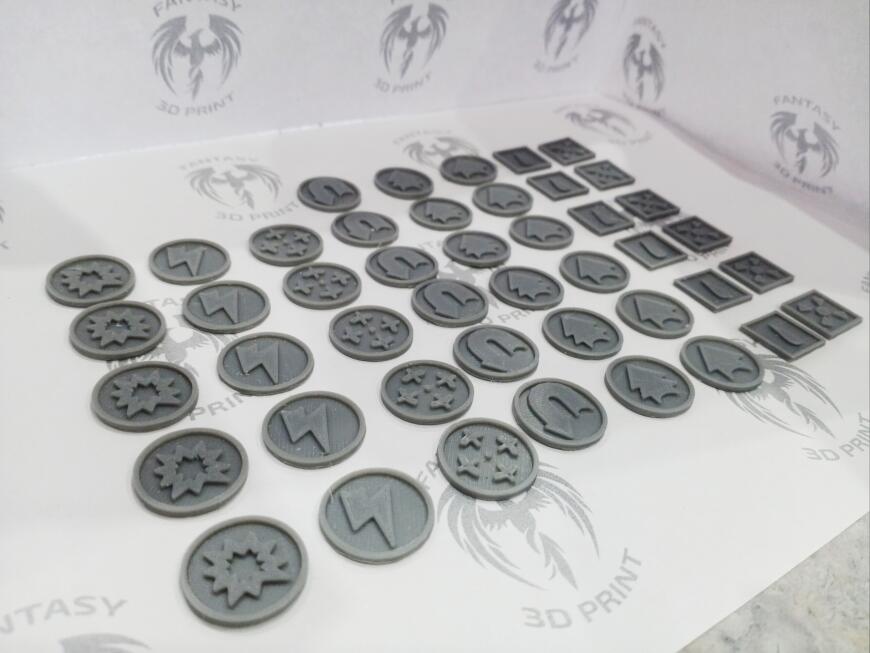 Каунтеры для настольной игры по вселенной Warhammer 