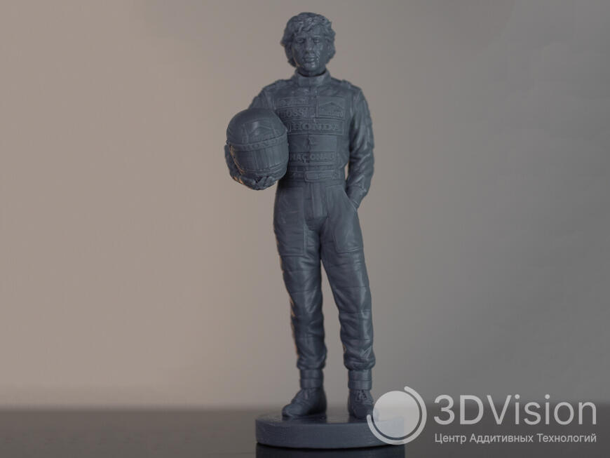 Кейс 3DVision: напечатали и раскрасили фигурку Айртона Сенны
