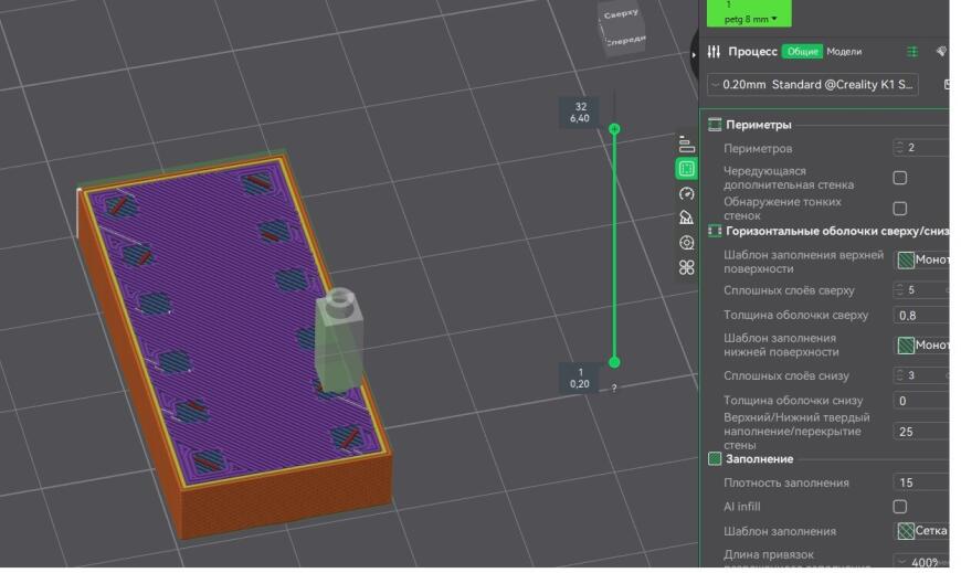 Влияние верхних слоёв на предыдущие