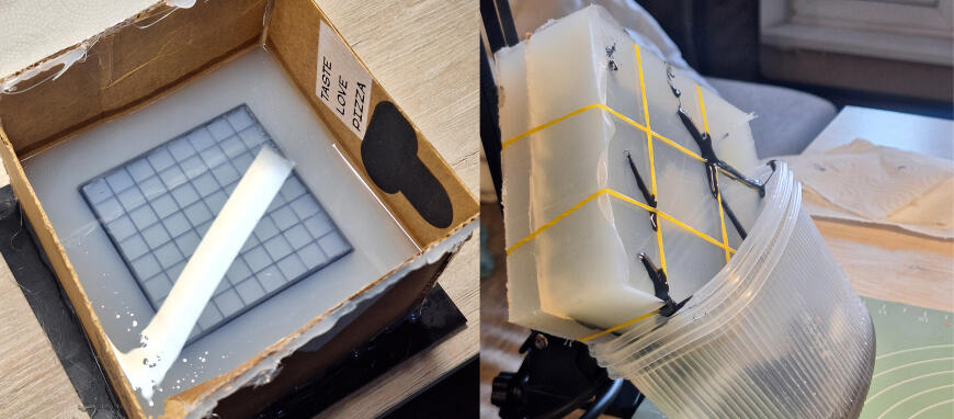 Модульные пиксельные экраны, часть 3: смола, силикон и 8х8