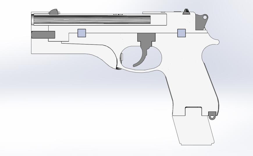 Модифицированный пистолет Beretta 92FS из кинофильма Другой Мир: Пробуждение