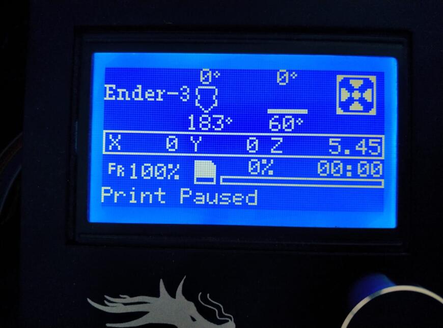смещение оси Z при начале печати (Ender 3D)